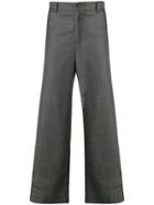 Ader Error Ader Error 18afwpt14 Gr Grey Wool/polyurethane
