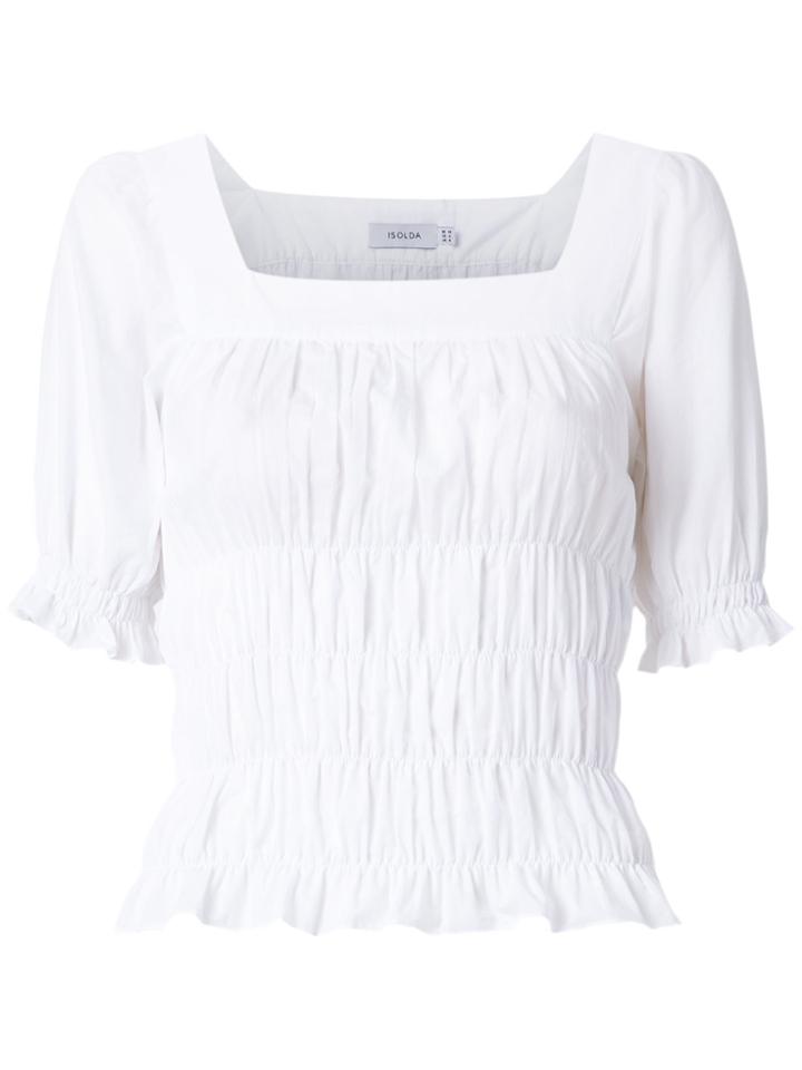 Isolda Elasticated Blouse - White