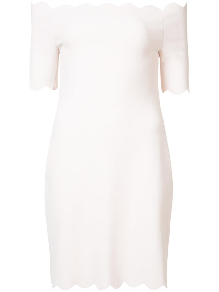 Fendi - Fitted Off-shoulder Dress - Women - Polyamide/polyester/spandex/elastane/viscose - 38, Women's, White, Polyamide/polyester/spandex/elastane/viscose