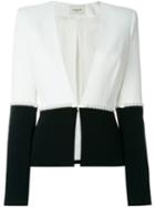 Mugler Pearl Embellished Blazer