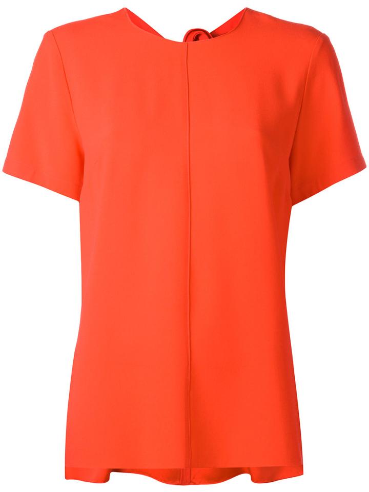 Proenza Schouler - Tied Back Blouse - Women - Acetate/viscose - 2, Red, Acetate/viscose
