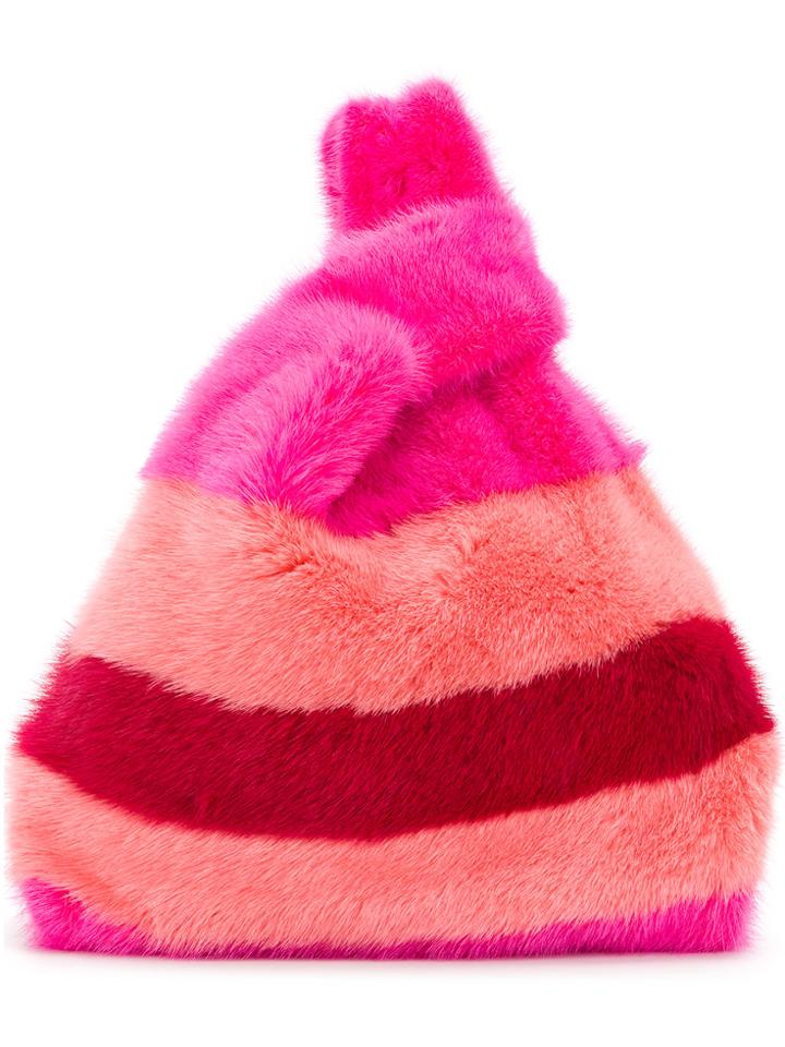 Simonetta Ravizza Furrisima Righe 1 Tote - Pink & Purple