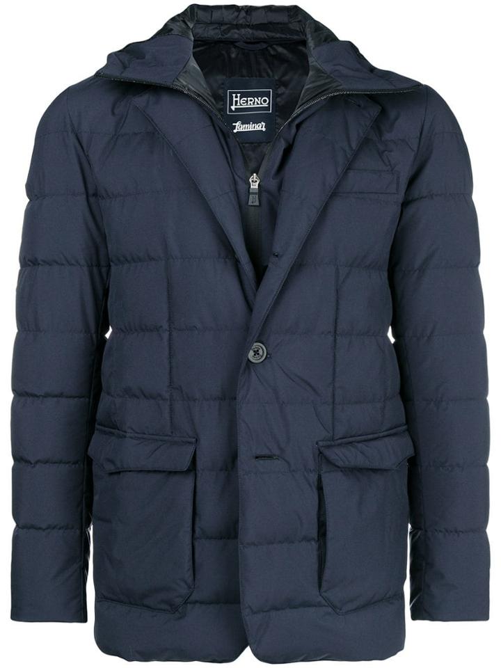 Herno Laminar Padded Coat - Blue