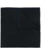 Holland & Holland Frayed Edge Scarf - Black