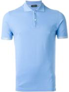 Zanone Classic Polo Shirt, Men's, Size: Xxl, Blue, Cotton