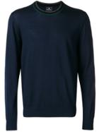 Ps By Paul Smith Striped Crew-neck Sweater - Blue