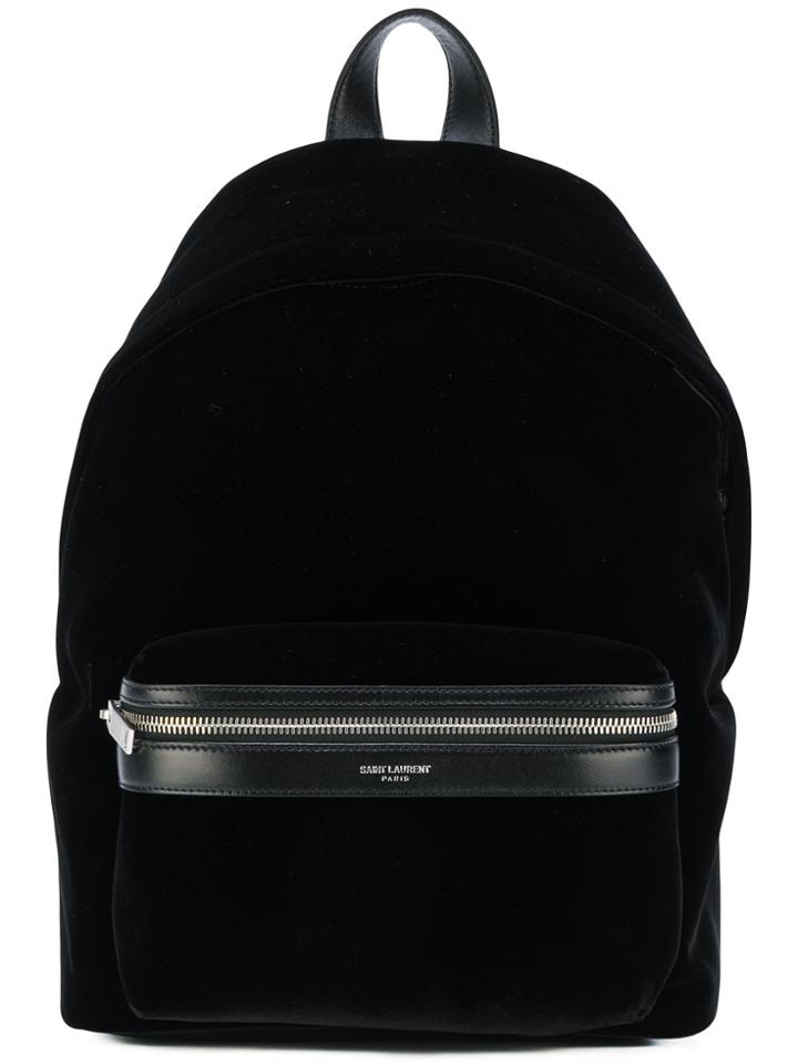 Saint Laurent Logo Backpack - Black