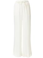 P.a.r.o.s.h. Drawstring Wide Trousers - White