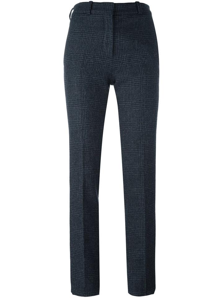 Victoria Beckham Plaid Skinny Trousers
