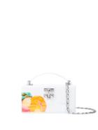 Edie Parker Fruit Clutch Bag - White