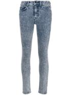 Victoria Beckham Stonewashed Slim-fit Jeans - Blue