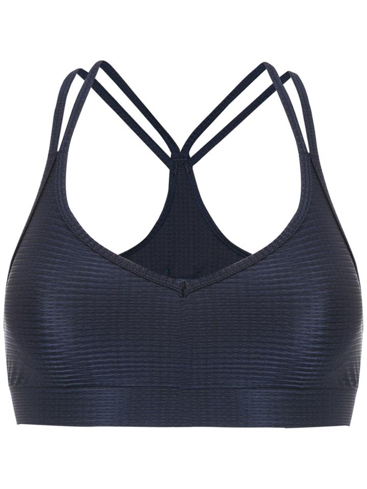 Track & Field Textured Power Top - Blue