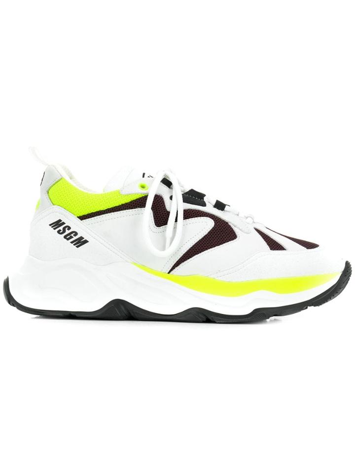 Msgm Chunky Sole Sneakers - White