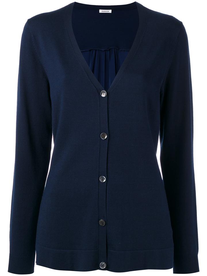 P.a.r.o.s.h. - Safira Cardigan - Women - Silk/spandex/elastane - S, Blue, Silk/spandex/elastane