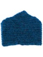 Reality Studio - Bo Knitted Cap - Women - Polyamide/mohair/virgin Wool - One Size, Blue, Polyamide/mohair/virgin Wool
