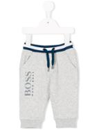 Boss Kids - Logo Print Track Pants - Kids - Cotton/polyester - 24 Mth, Grey