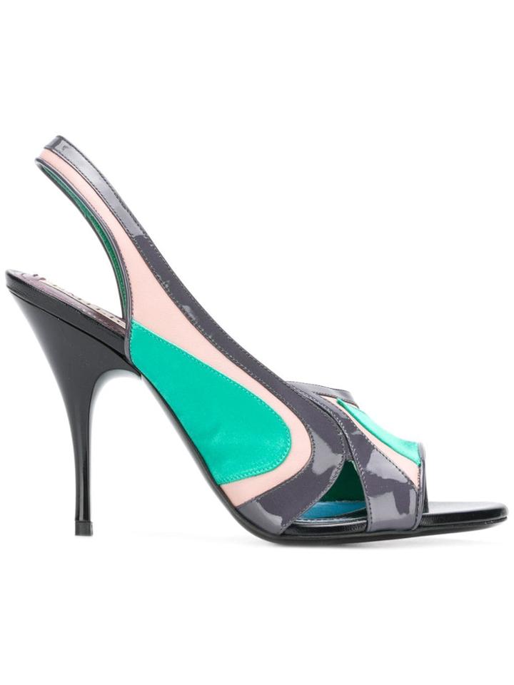 Emilio Pucci Colour Block Sandals - Green