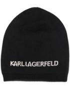 Karl Lagerfeld K/karl Reversible Beanie - Black
