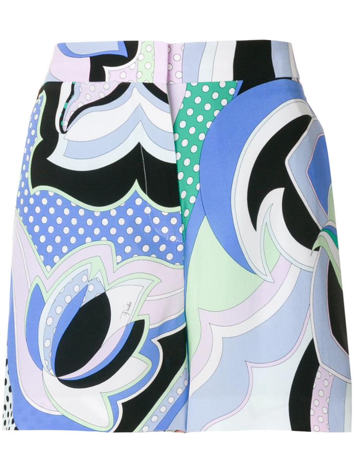 Emilio Pucci Patterned Shorts - Multicolour