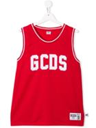 Gcds Kids Logo Tank - Red