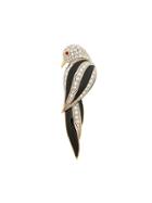 Susan Caplan Vintage 1980's D'orlan Parrot Brooch - Black