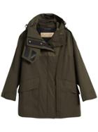 Burberry Hooded Parka With Quilted Lining - Green