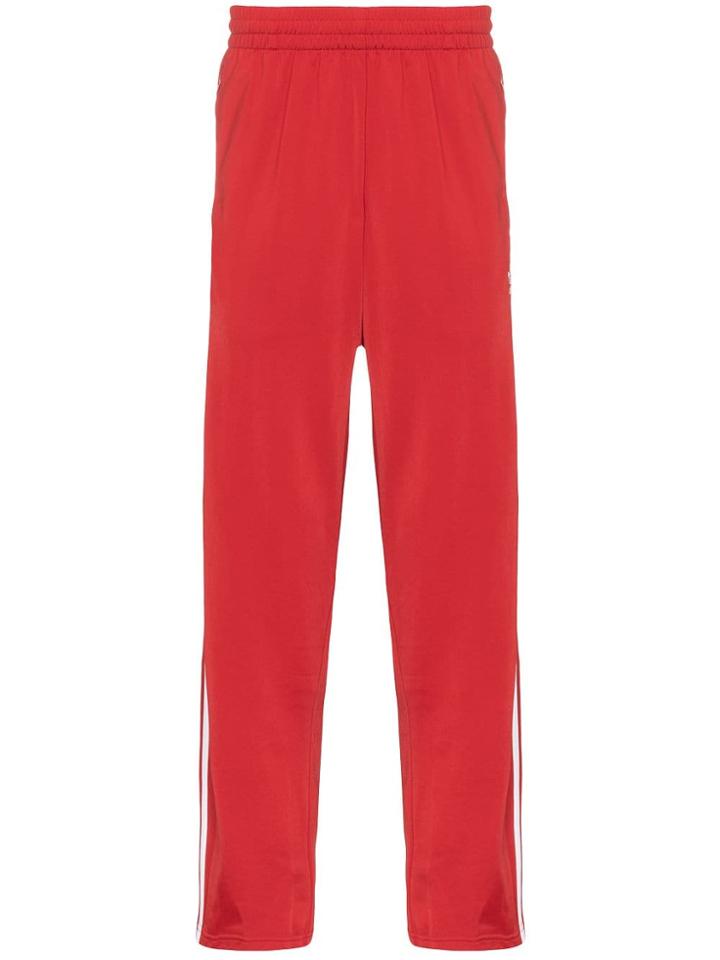 Adidas Firebird Striped Sweatpants - Red