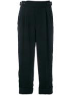 Tom Ford - Cropped Trousers - Women - Silk/acetate - 42, Women's, Black, Silk/acetate