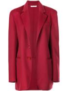 Oscar De La Renta Single Breasted Blazer - Red
