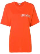 Golden Goose Deluxe Brand Printed T-shirt - Orange
