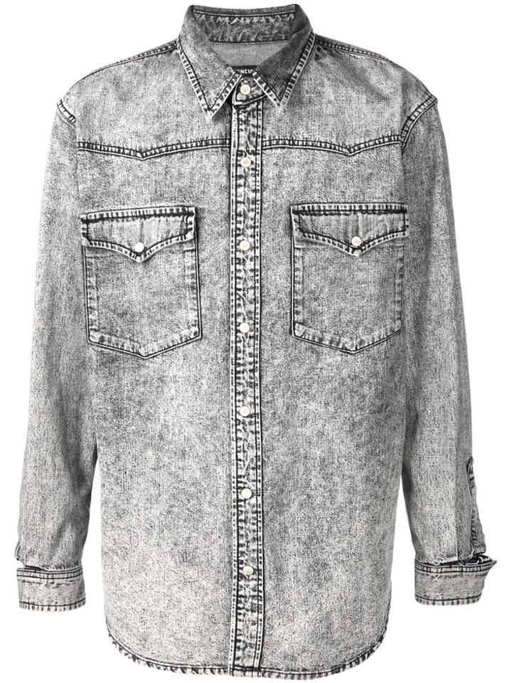 Balenciaga Small Fit Cuffs Shirt - Grey