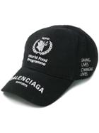 Balenciaga Hat Wfp Embroidery Cap 100%co - Black