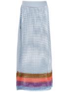 Cecilia Prado Knit Midi Bruna Skirt - Blue