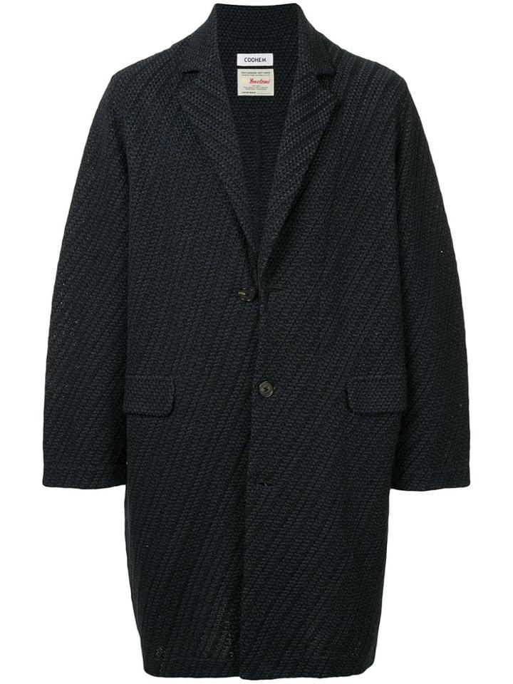 Coohem Twill Coat - Blue