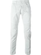 Neil Barrett Biker Style Jeans, Men's, Size: 30, Grey, Cotton/spandex/elastane