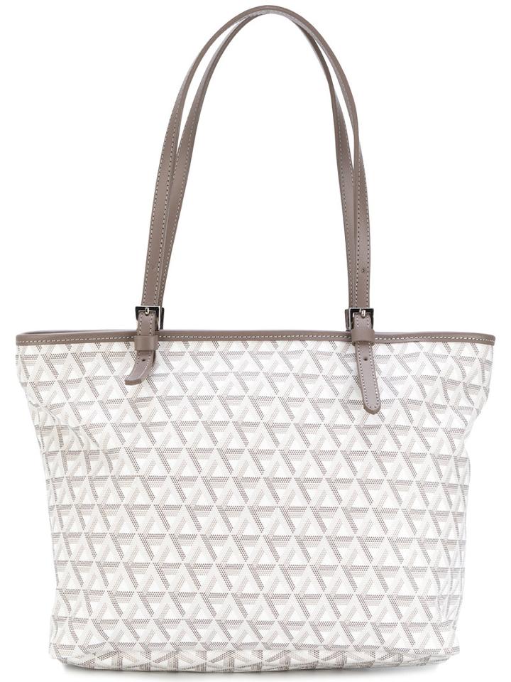 Lancaster - Printed Tote - Women - Calf Leather - One Size, White, Calf Leather