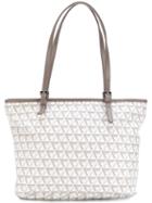 Lancaster - Printed Tote - Women - Calf Leather - One Size, White, Calf Leather