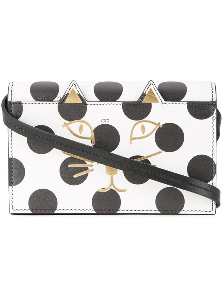 Charlotte Olympia Feline Shoulder Bag - White