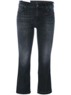 7 For All Mankind - Stonewashed Cropped Jeans - Women - Cotton/polyester/spandex/elastane - 24, Black, Cotton/polyester/spandex/elastane