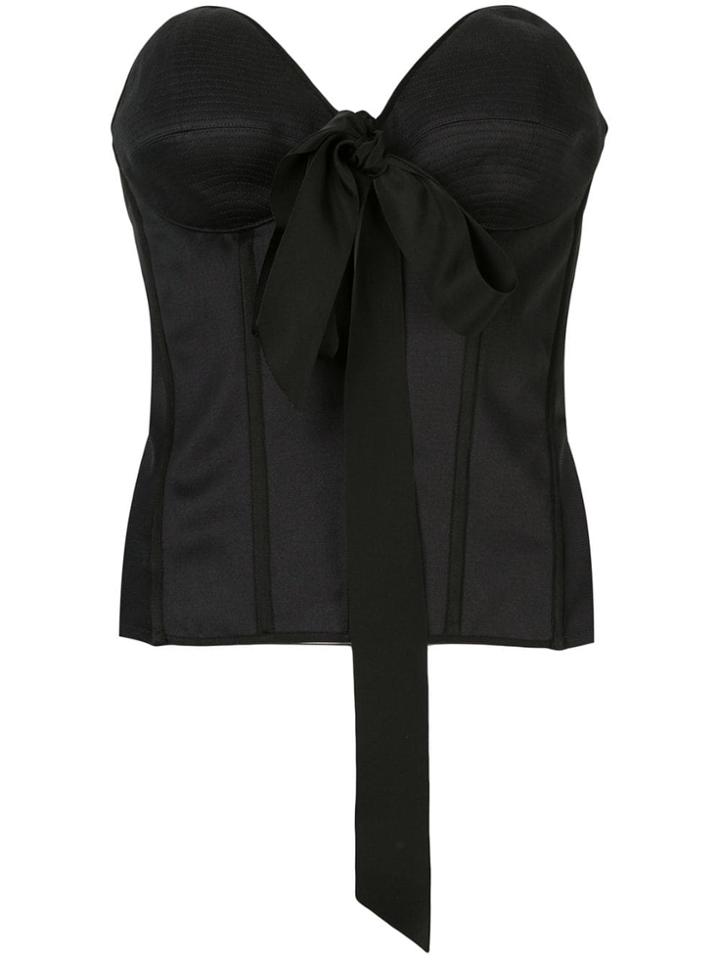 Olivier Theyskens Satin Corset - Black