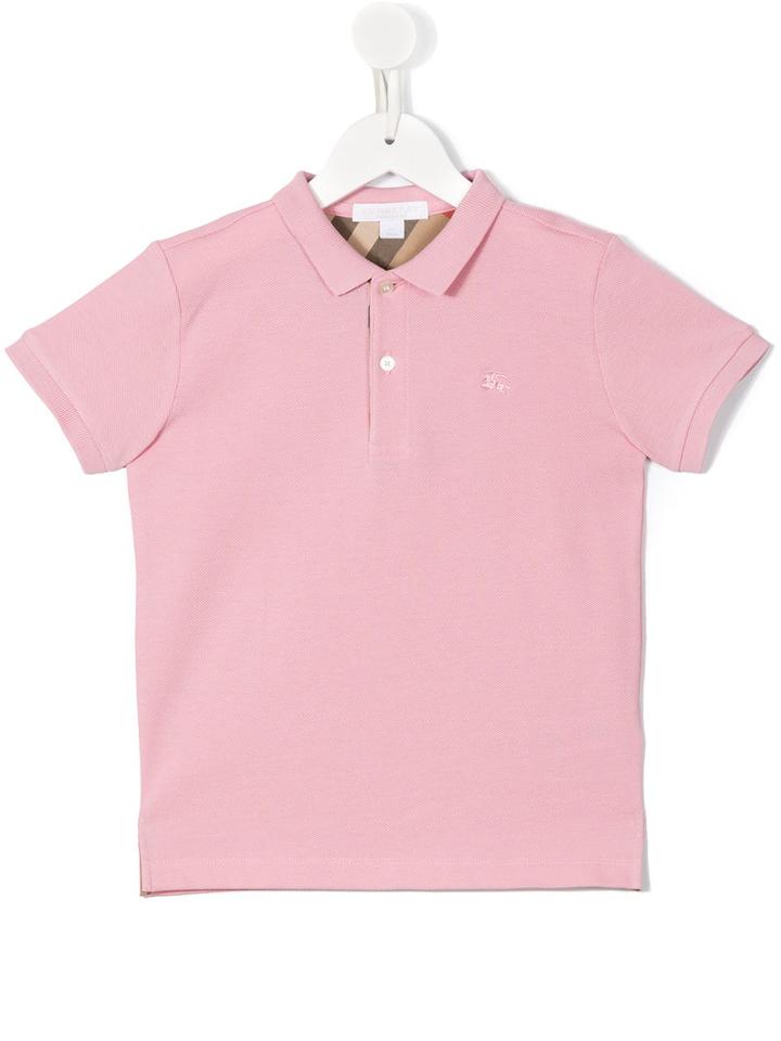 Burberry Kids Classic Polo Shirt, Boy's, Size: 6 Yrs, Pink/purple