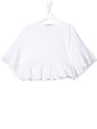 Philosophy Di Lorenzo Serafini Kids Teen Ruffled Trim Blouse - White