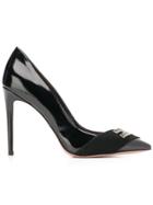 Elisabetta Franchi Logo Plaque Pumps - Black