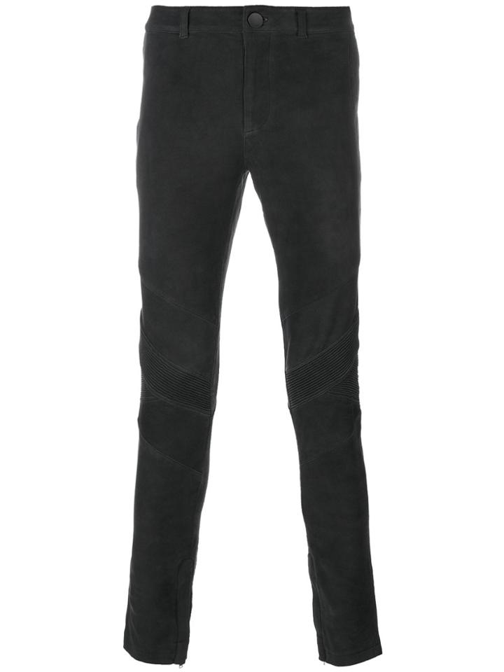 Forcerepublik Ribbed Skinny Trousers - Grey