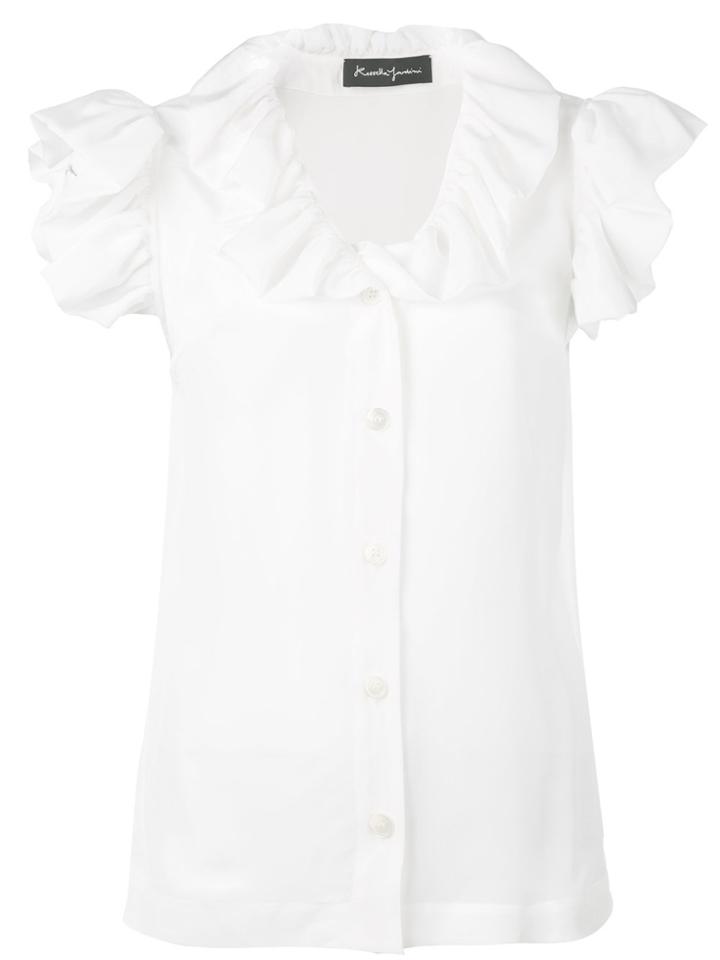 Rossella Jardini Frill Collar Blouse - White