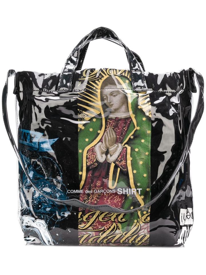 Comme Des Garçons Shirt Shopper Tote Bag - Black