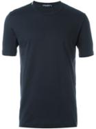 Dolce & Gabbana Round Neck T-shirt, Men's, Size: 54, Blue, Cotton