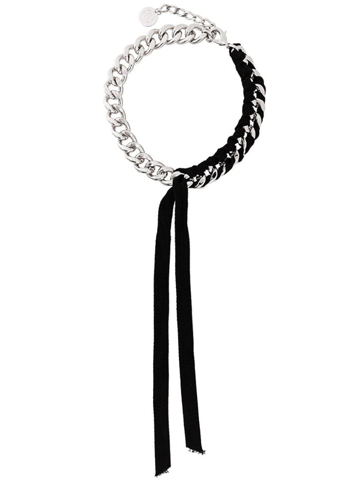 Mm6 Maison Margiela Chunky Chain Necklace - Metallic