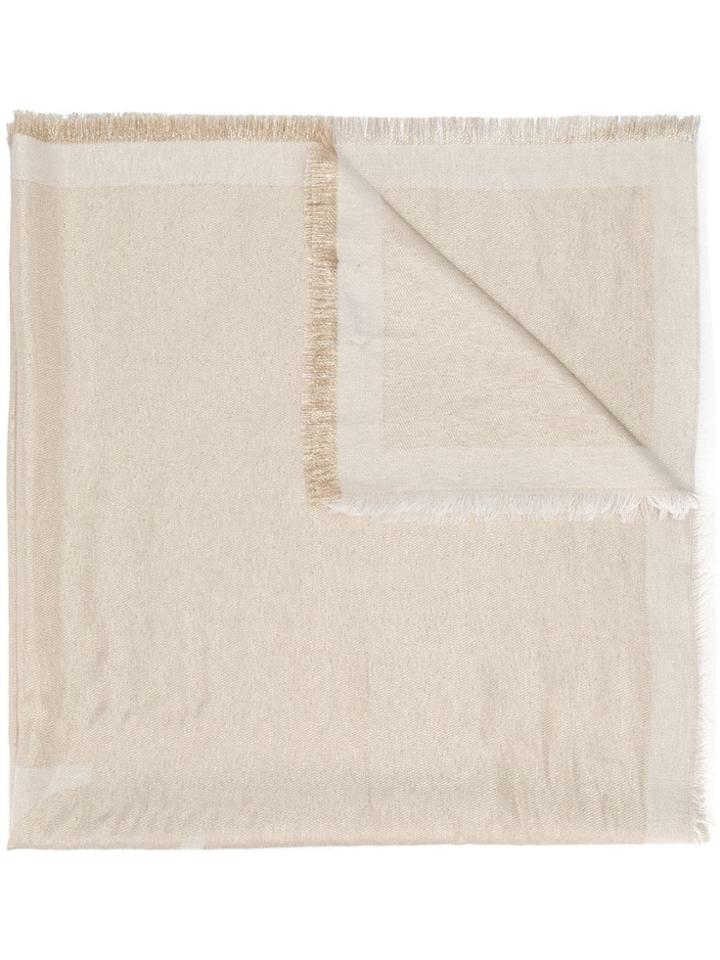 Fabiana Filippi Fringed Edge Scarf - Neutrals