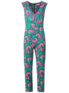 Isolda - Printed Jumpsuit - Women - Cotton - 36, Green, Cotton